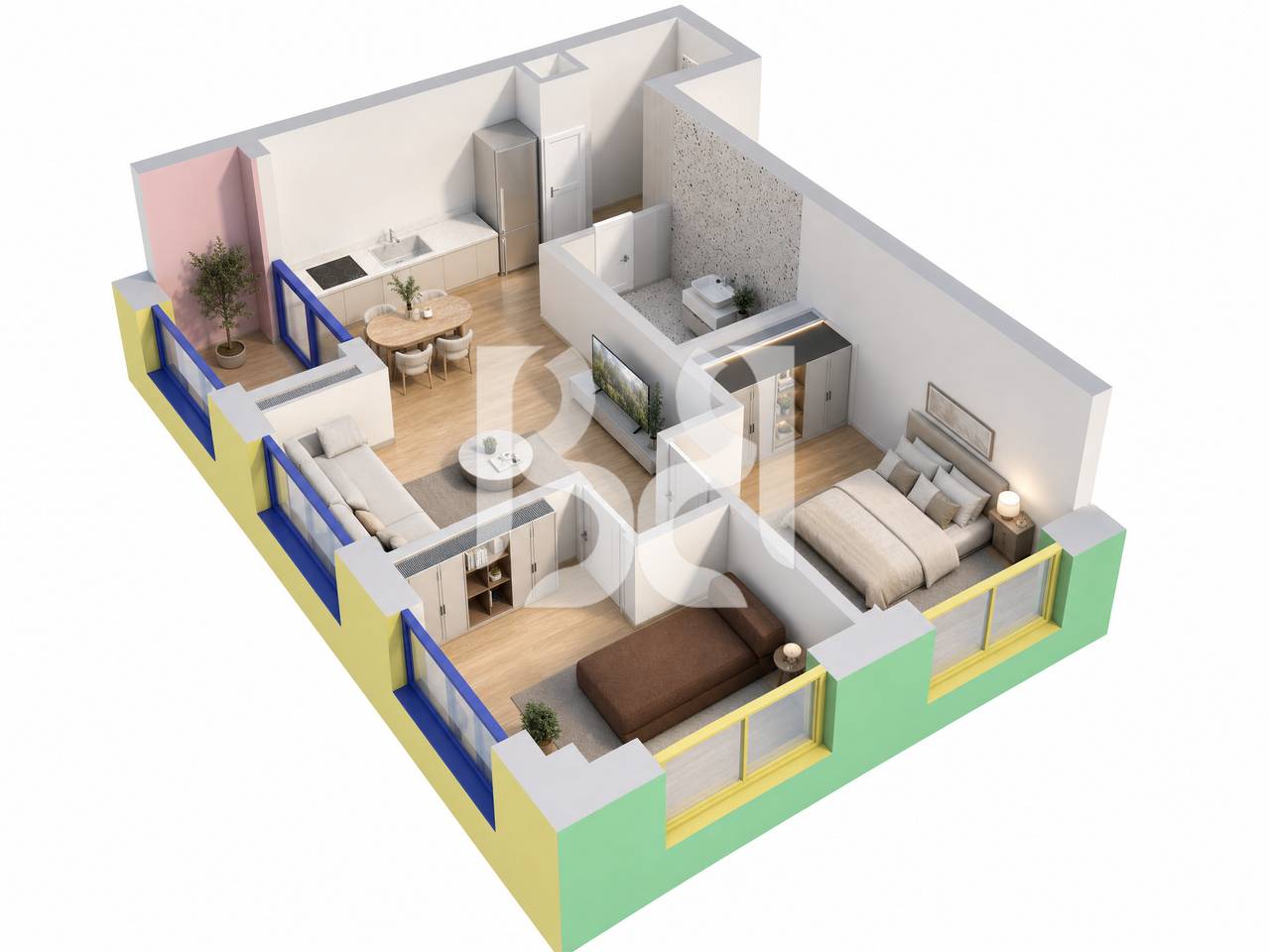 APARTMENT 2+1 FOR SALE IN NAYA RESIDENCE(CAN BE PURCHASED WITH CREDIT)
