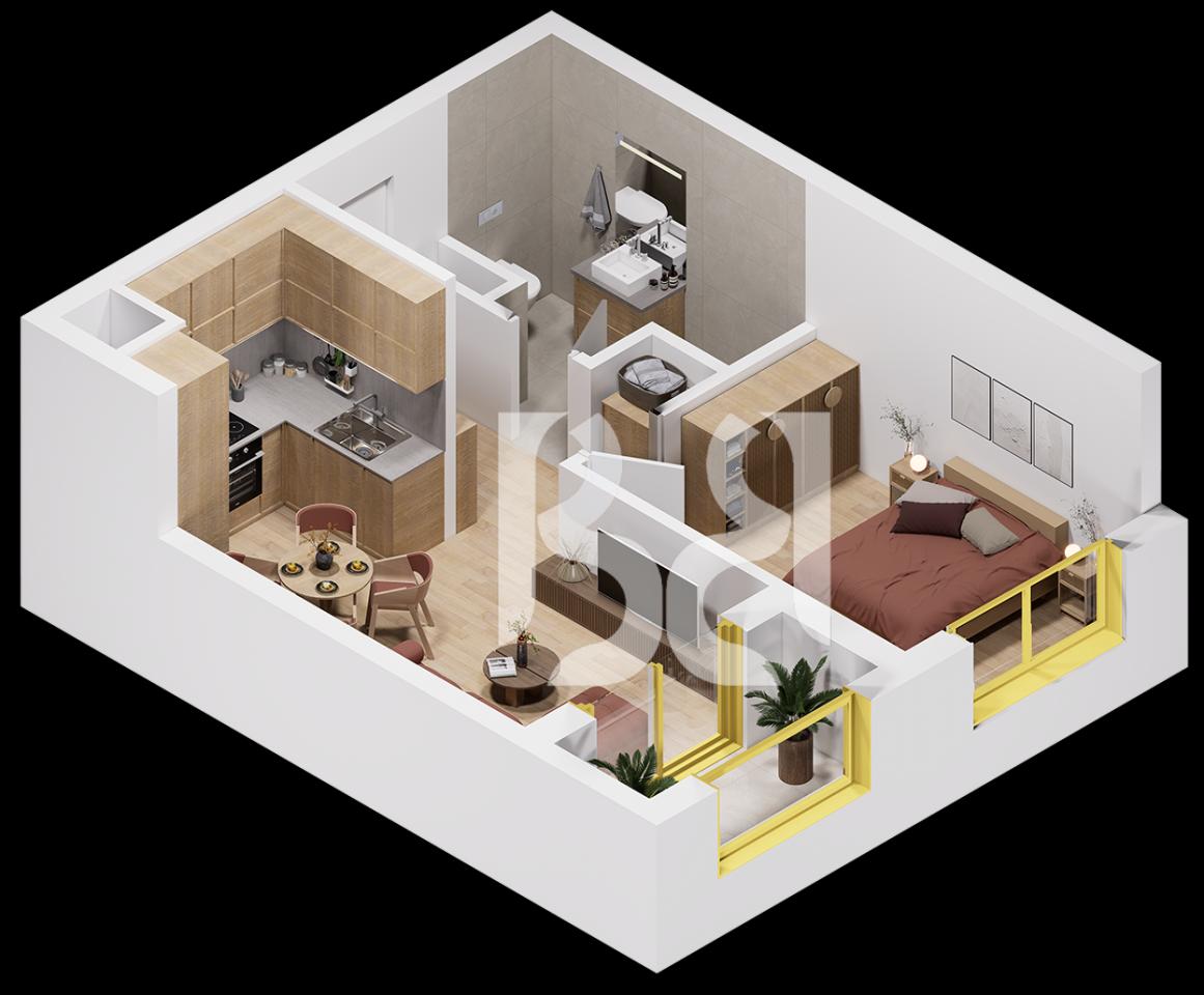 APARTAMENT 1+1 PER SHITJE NE PASKONE RESIDENCE