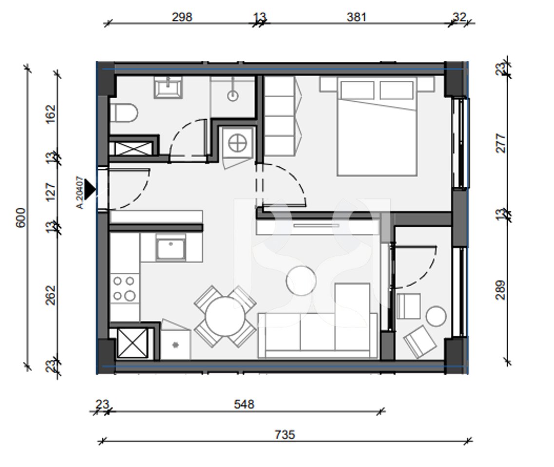 APARTAMENT 1+1 PER SHITJE NE PASKONE RESIDENCE