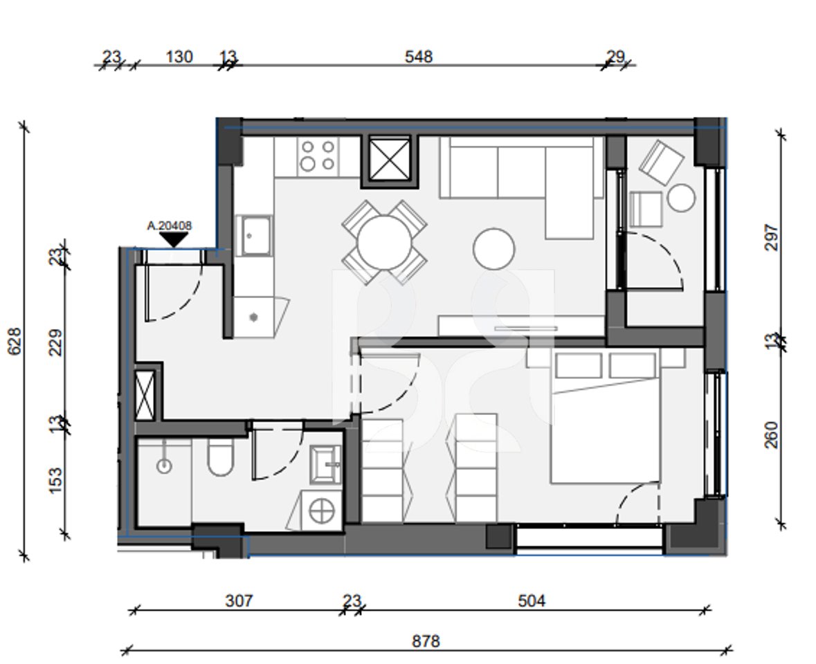 APARTMENT 1+1 FOR SALE IN PASKONE RESIDENCE