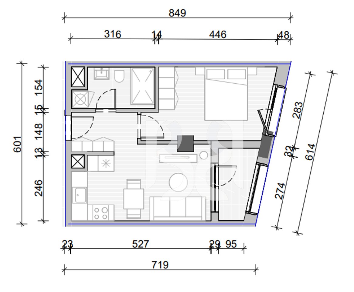 APARTMENT 1+1 FOR SALE IN NAYA RESIDENCE