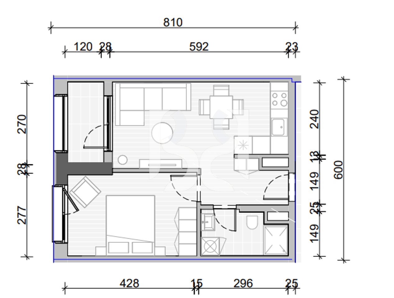 APARTMENT 1+1 FOR SALE IN NAYA RESIDENCE