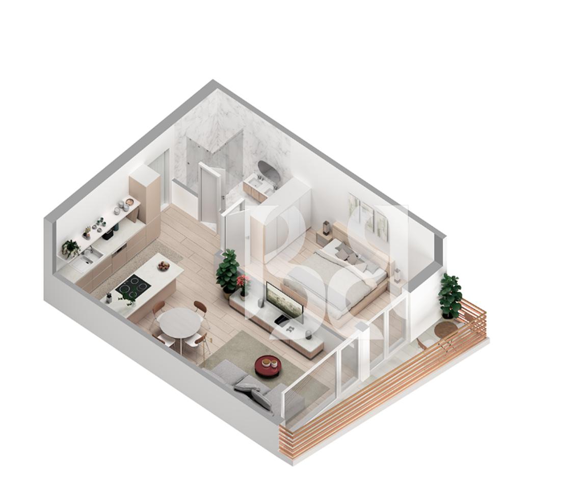 Vendesi appartamento con mutuo 1+1 a Farkë vicino al lago Residenza Aba 83m2 182000€