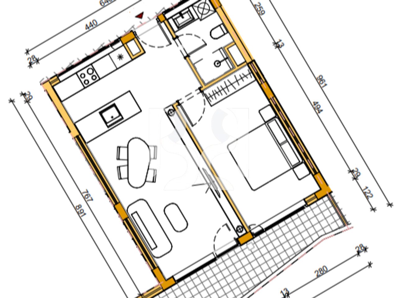Shitet Apartament me kredi 1+1 ne Farke prane liqenit Rezidenca Aba 80m2 145 000euro