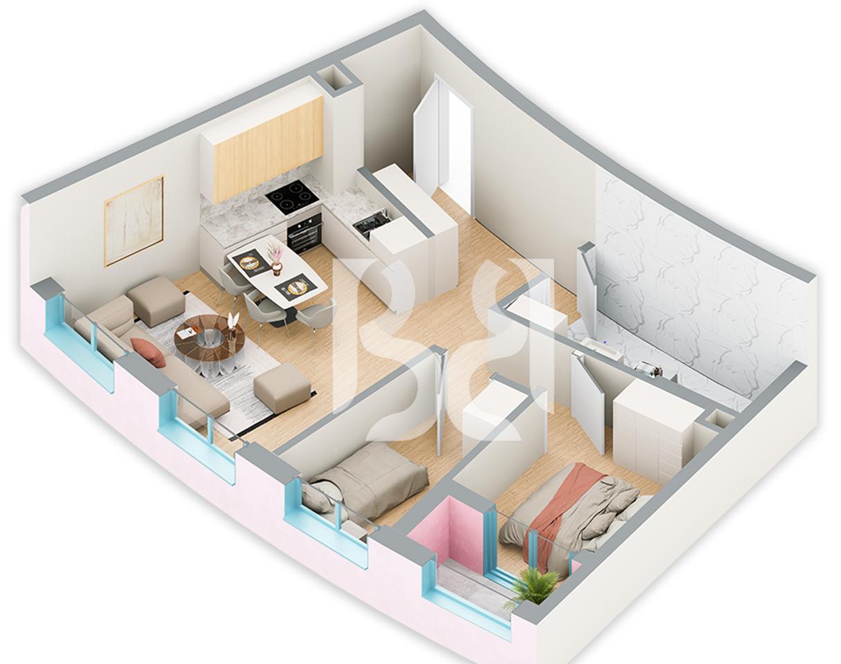 IN VENDITA CON CREDITO FINO ALL'80% APPARTAMENTO 2+1 IN BALLADA RESIDENCE FARKA LAKE