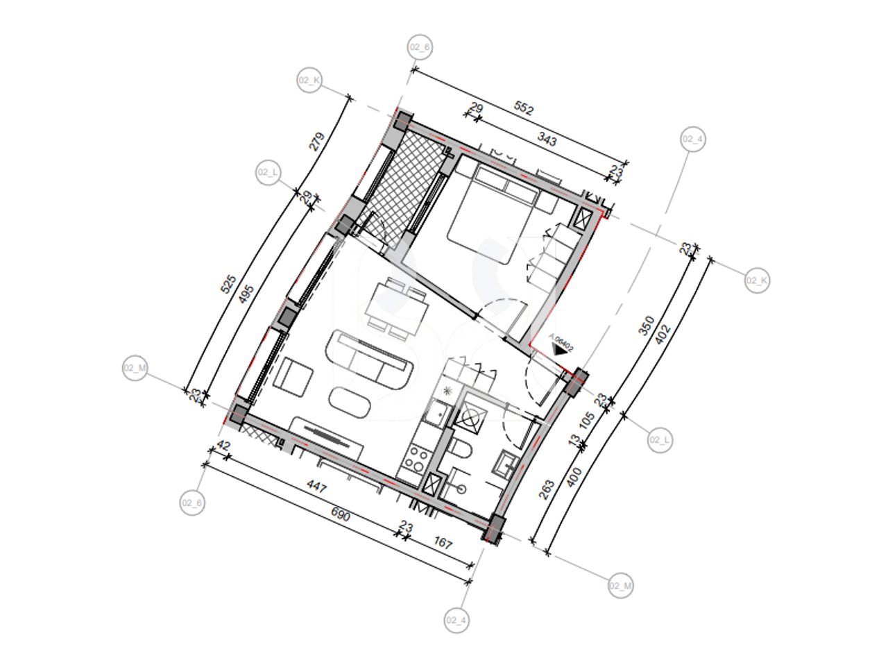 IN VENDITA CON CREDITO FINO ALL'80% APPARTAMENTO 1+1 IN REZIDENCA BALLADA LIQENI I FARKES