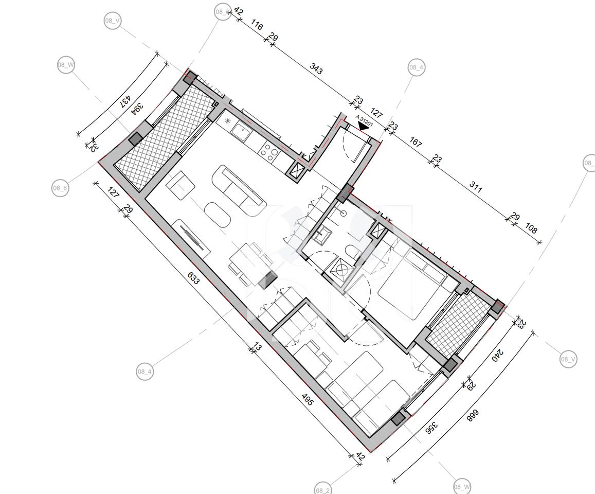 IN VENDITA CON CREDITO FINO ALL'80% APPARTAMENTO 2+1 IN BALLADA RESIDENCE FARKA LAKE