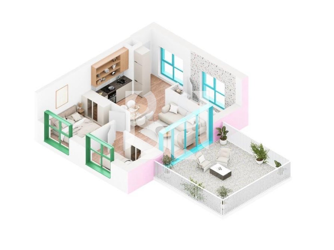 FOR SALE ON CREDIT UP TO 80% APARTMENT 1+1 IN NOKIA RESIDENCE 109,000€*