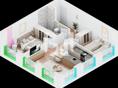 Apartament 2+1 në shitje në Nokia Residence Rezidencë e re nga Kontakt Ali Demi Tiranë Mundësi blerjeje me kredi deri në 80%