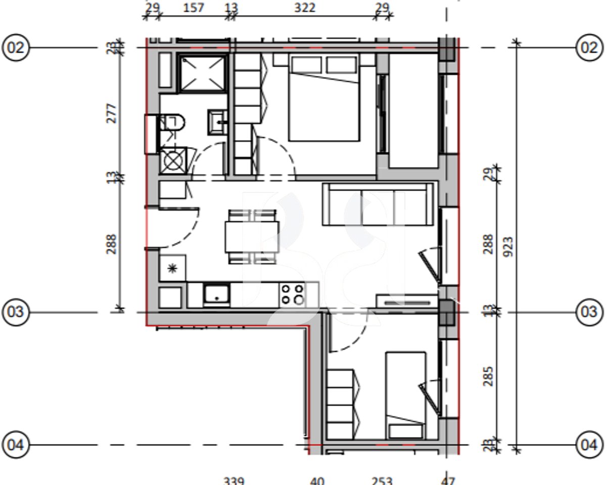 2+1 apartment for sale in Nokia Residence New residence by Kontakt Ali Demi Tirana Purchase opportunity with credit up to 80%