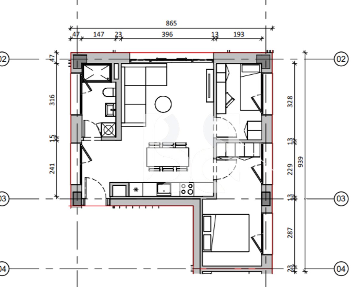 Appartamento 2+1 in vendita a Nokia Residence Nuova residenza di Kontakt Ali Demi Tirana Opportunità di acquisto con credito fino all'80%