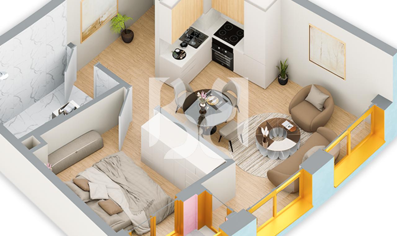 SHITET APARTAMENT 1+1 NE REZIDENCA BALLADA LIQENI I FARKES