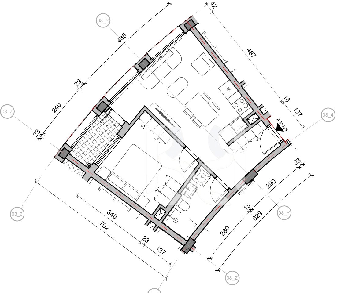 SHITET APARTAMENT 1+1 NE REZIDENCA BALLADA LIQENI I FARKES