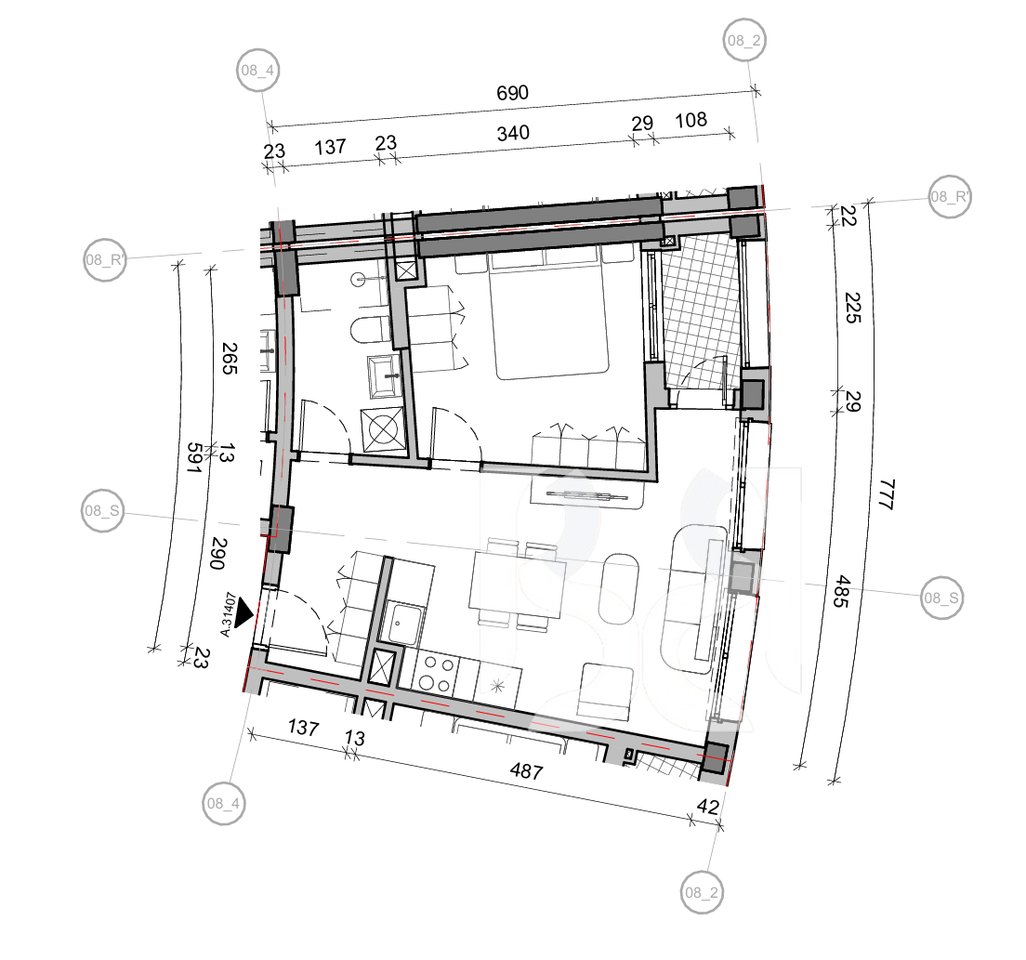 FOR SALE WITH CREDIT UP TO 80% 2+1 APARTMENT IN BALLADA RESIDENCE FARKA LAKE