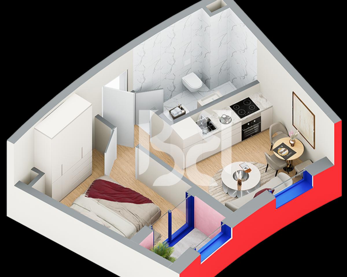 APPARTAMENTO 1+1 IN VENDITA A BALLADA RESIDENCE FARKA LAKE