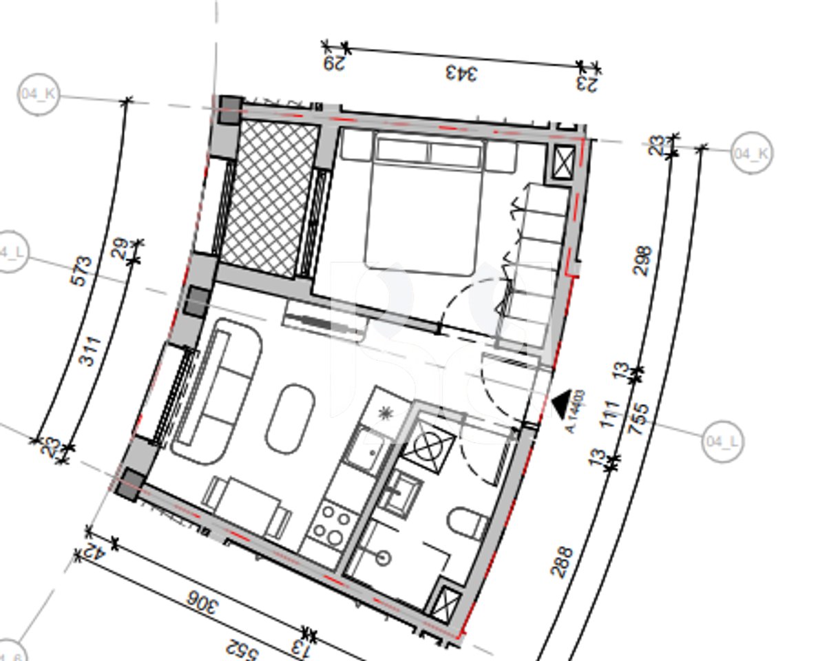 APPARTAMENTO 1+1 IN VENDITA A BALLADA RESIDENCE FARKA LAKE