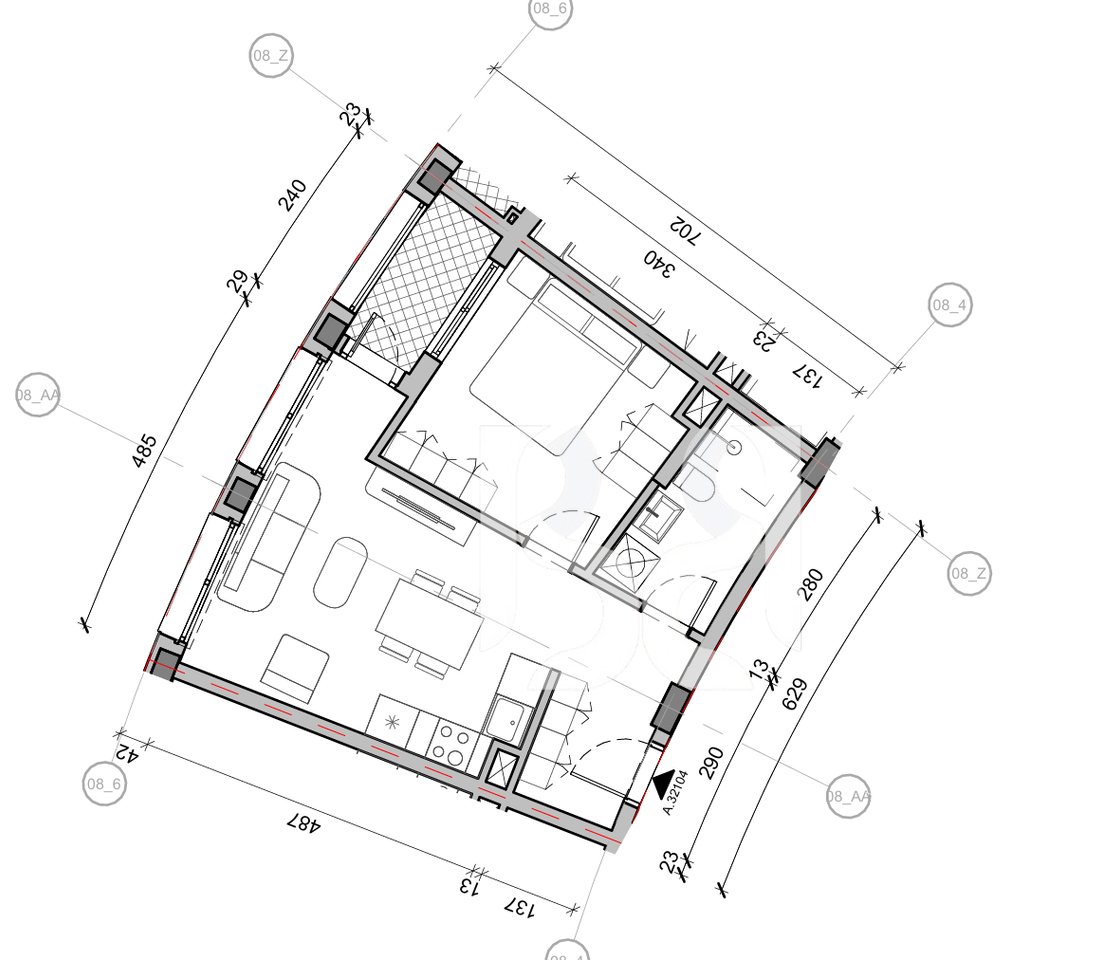 FOR SALE WITH CREDIT UP TO 80% 2+1 APARTMENT IN BALLADA RESIDENCE FARKA LAKE