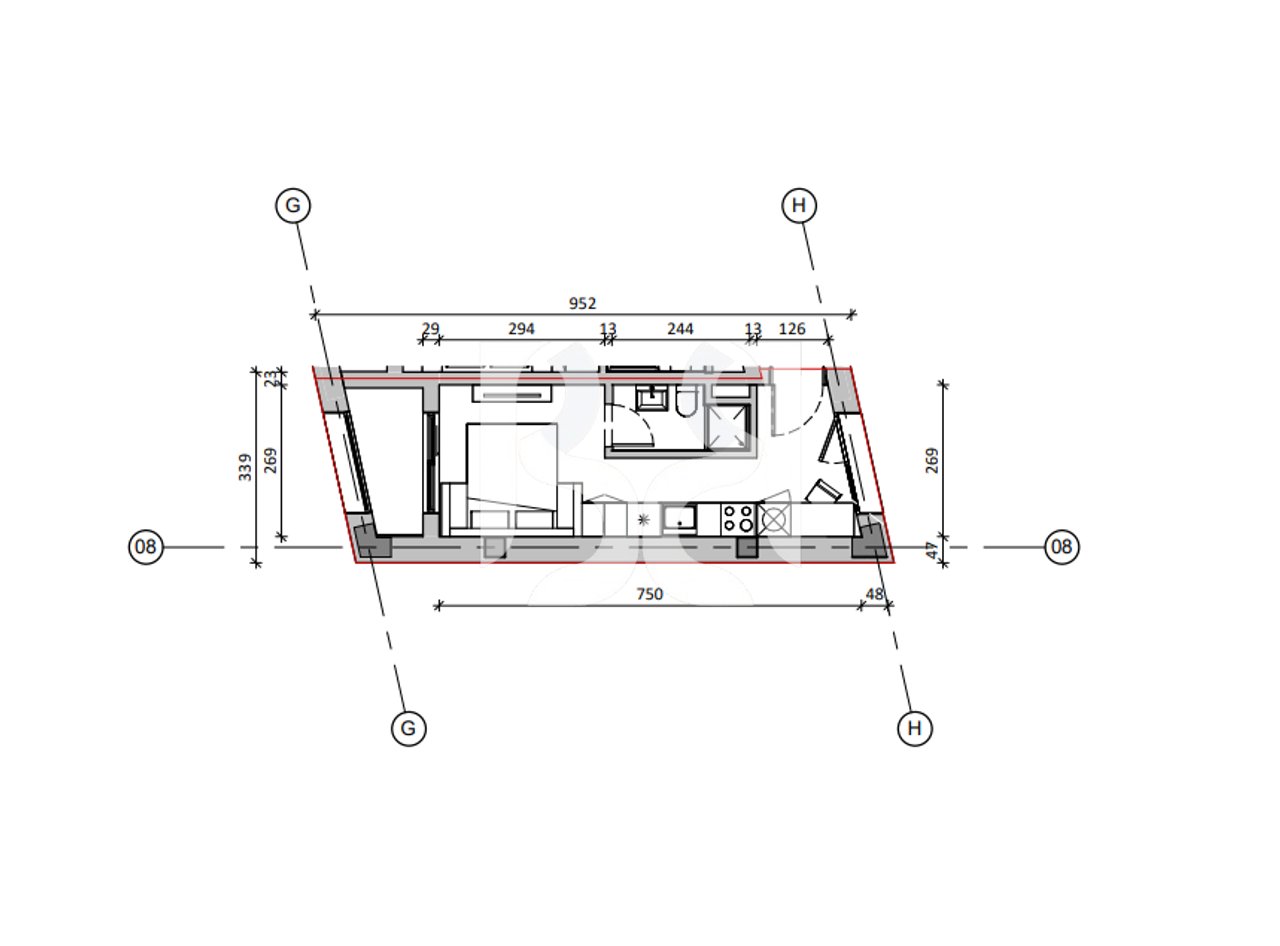 FOR SALE WITH CREDIT UP TO 80% SERVICE UNIT IN NOKIA RESIDENCE 85,000€