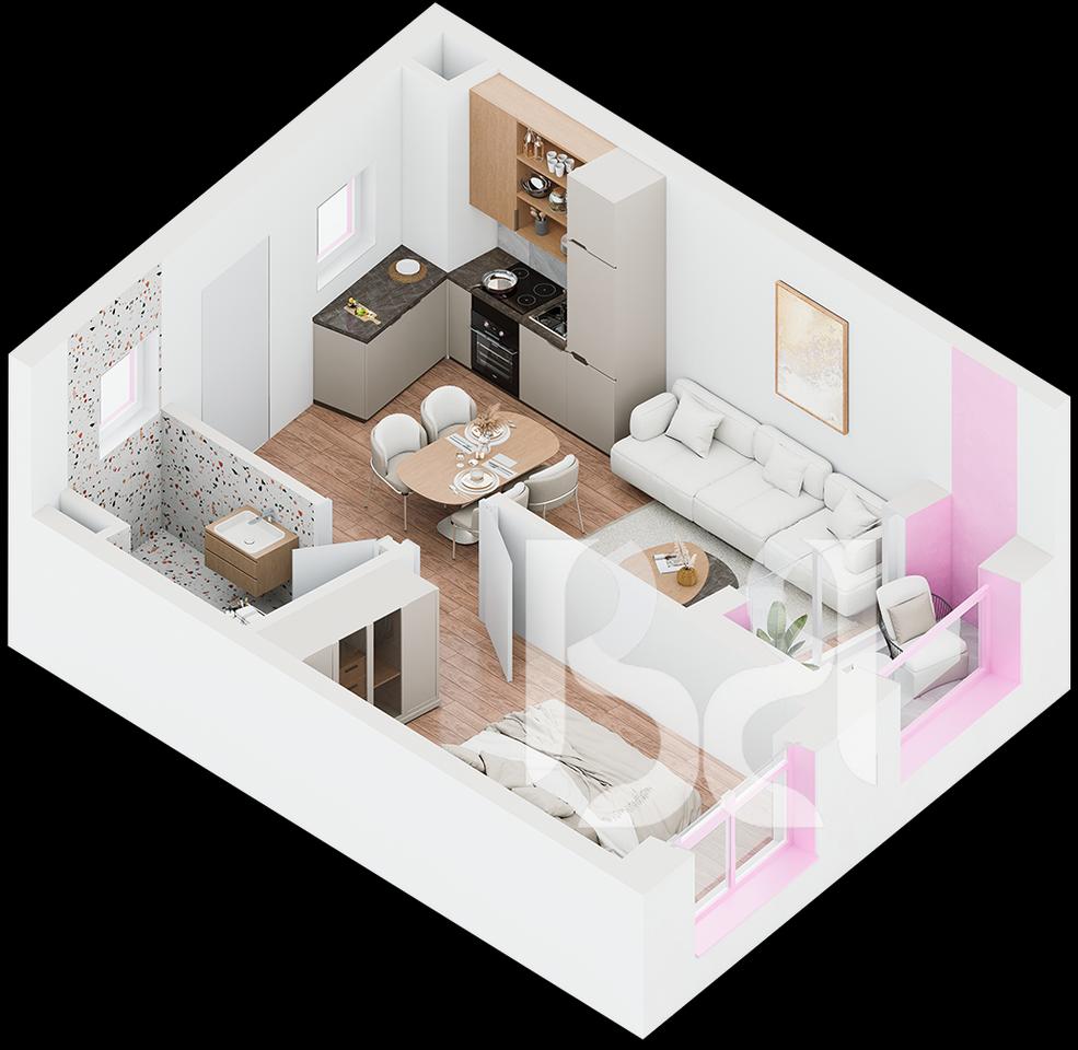 APARTAMENT 1+1 NË SHITJE – REZIDENCË MODERNE | MUNDËSI BLERJEJE ME KREDI DERI NE 80%.