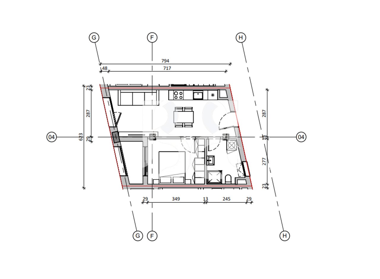 APARTMENT 1+1 FOR SALE – MODERN RESIDENCE | PURCHASE POSSIBILITY WITH CREDIT UP TO 80%.