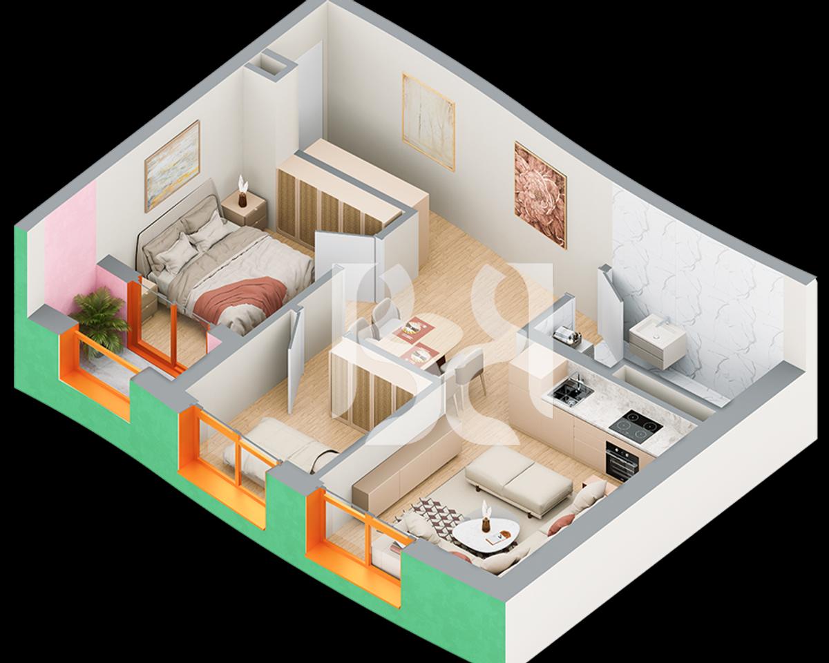 SHITET APARTAMENT 2+1 TE REZIDENCA BALLADA LIQENI I FARKES ME KREDI DERI NE 80%