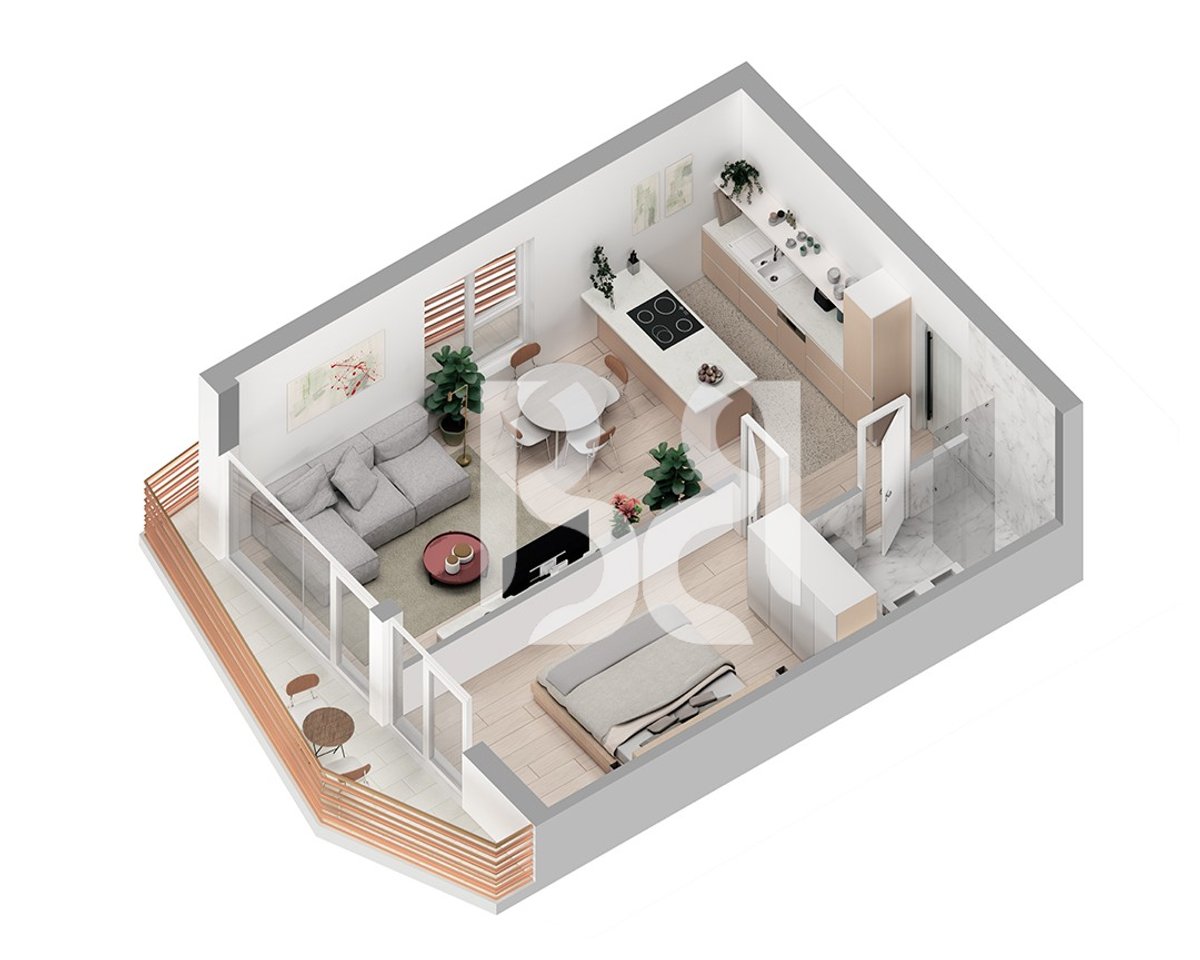 SHITET APARTAMENT ME KREDI 1+1 NE FARKE PRANE LIQENIT TE FARKES, REZIDENCA ABA - 73 M2 133000 EURO