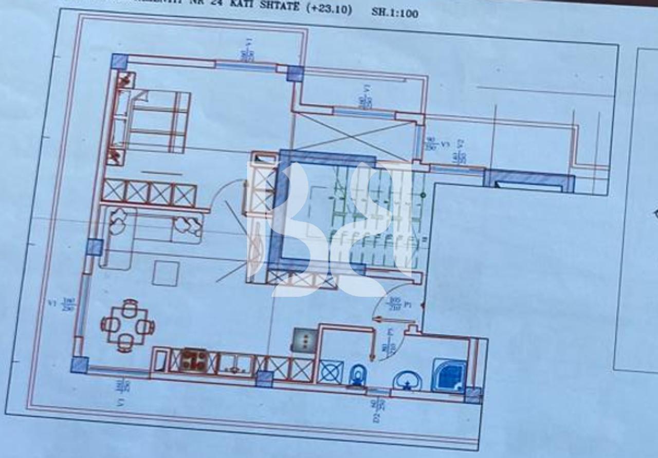 SHITET ME KREDI  APARTAMENT 1+1 ME VERANDE NE PASKUQAN