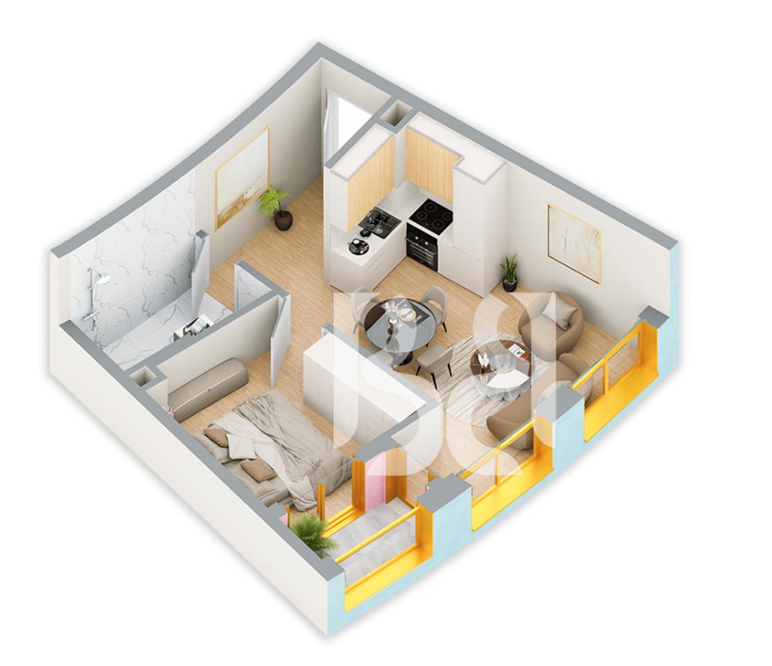 SHITET ME KREDI DERI NE 80% APARTAMENT 2+1 NE REZIDENCA BALLADA LIQENI I FARKES