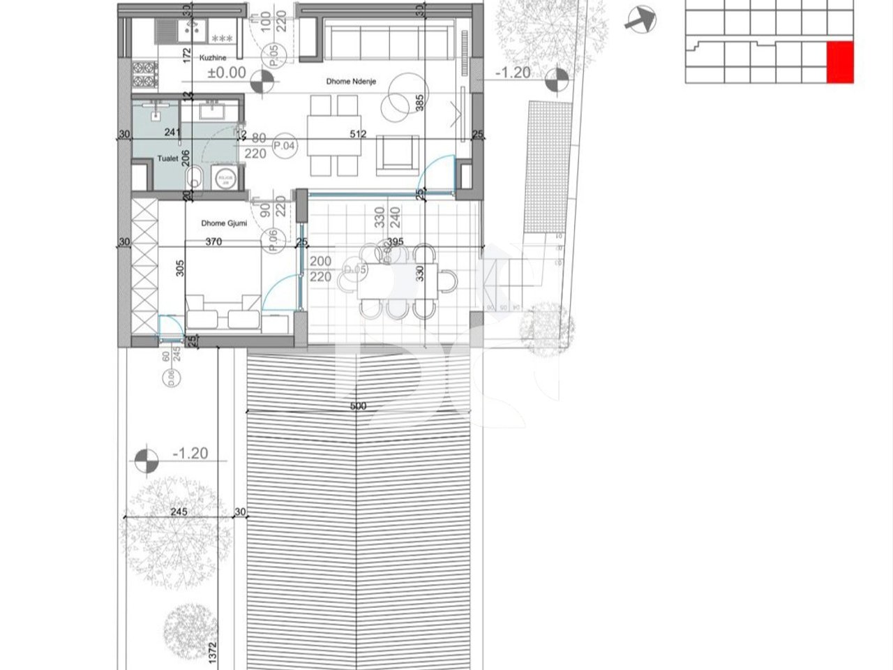 APARTAMENT EKSKLUZIVE 1+1+OBORR NE TURQUOISE MARINA, HAMALLAJ