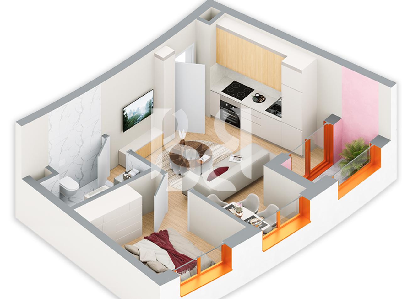 SHITET APARTAMENT 1+1 NE REZIDENCA BALLADA LIQENI I FARKES