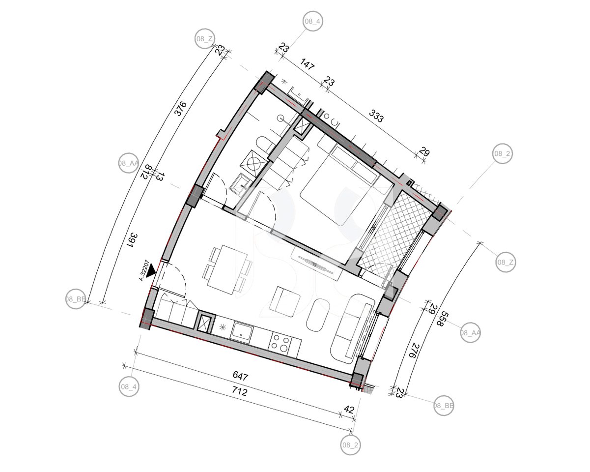 SHITET APARTAMENT 1+1 NE REZIDENCA BALLADA LIQENI I FARKES