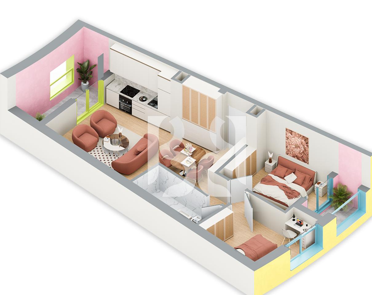 SHITET APARTAMENT 2+1 NE REZIDENCA BALLADA LIQENI I FARKES