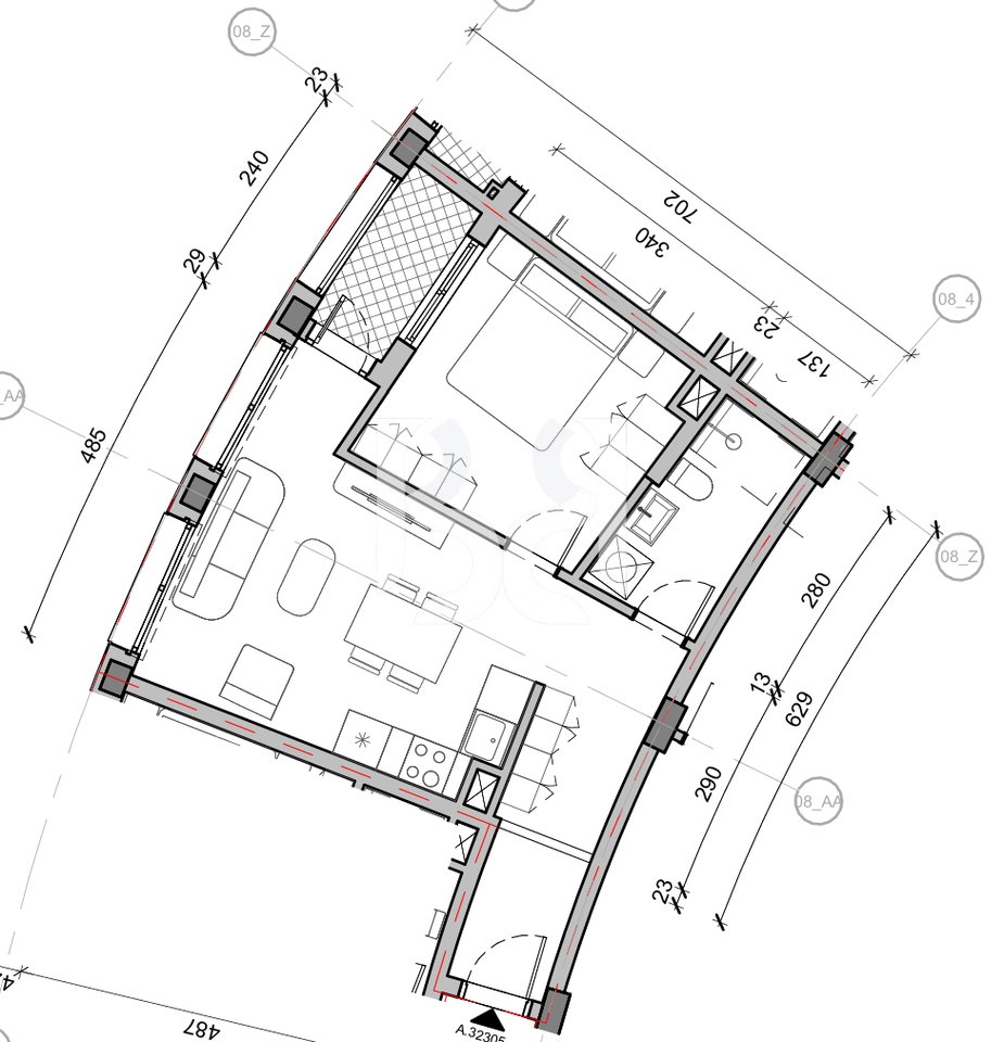 SHITET APARTAMENT 1+1 NE REZIDENCA BALLADA LIQENI I FARKES