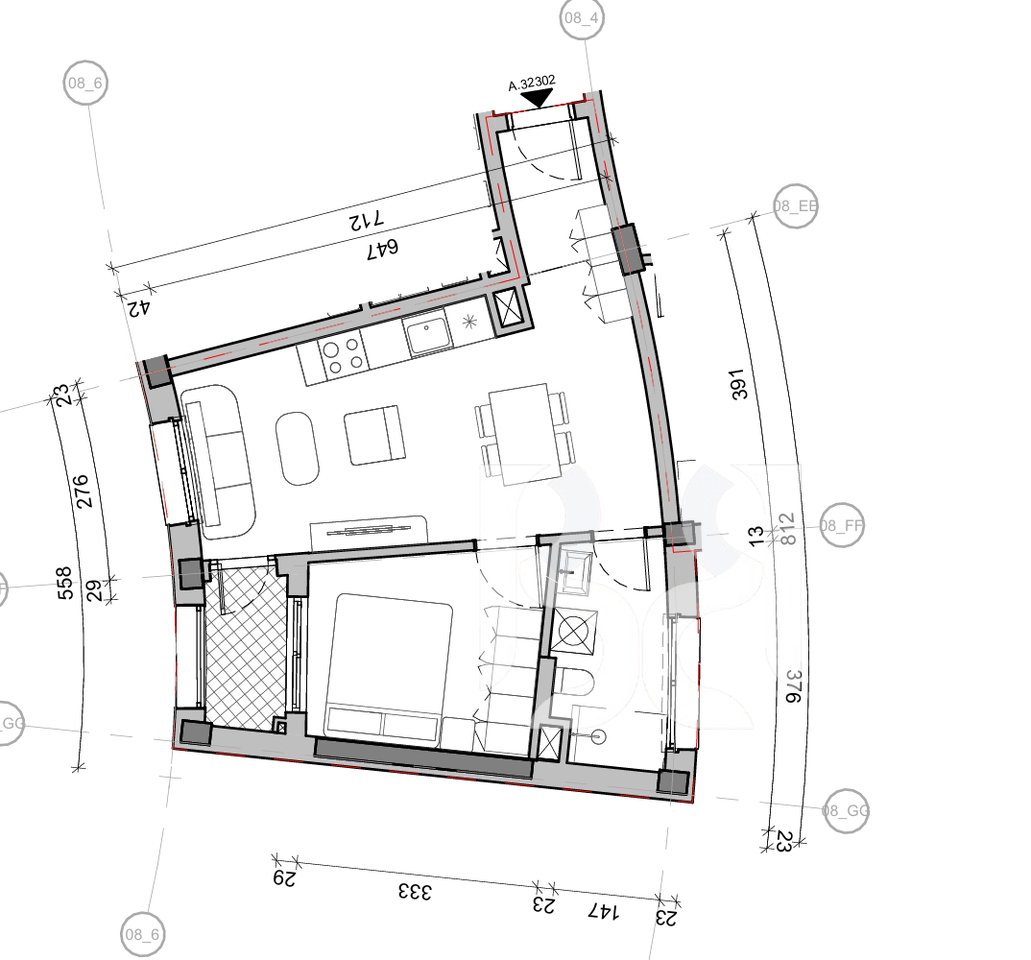 SHITET APARTAMENT 1+1 NE REZIDENCA BALLADA LIQENI I FARKES