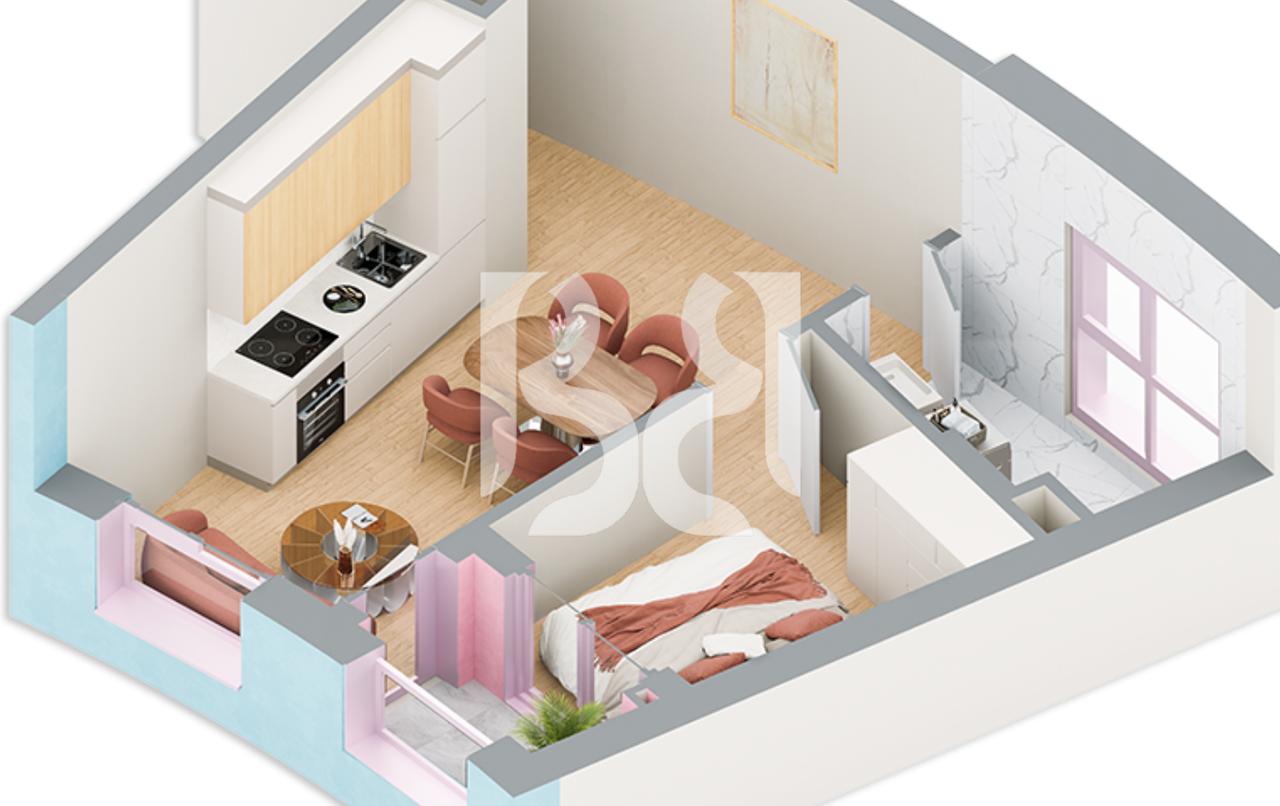 SHITET APARTAMENT 1+1 NE REZIDENCA BALLADA LIQENI I FARKES