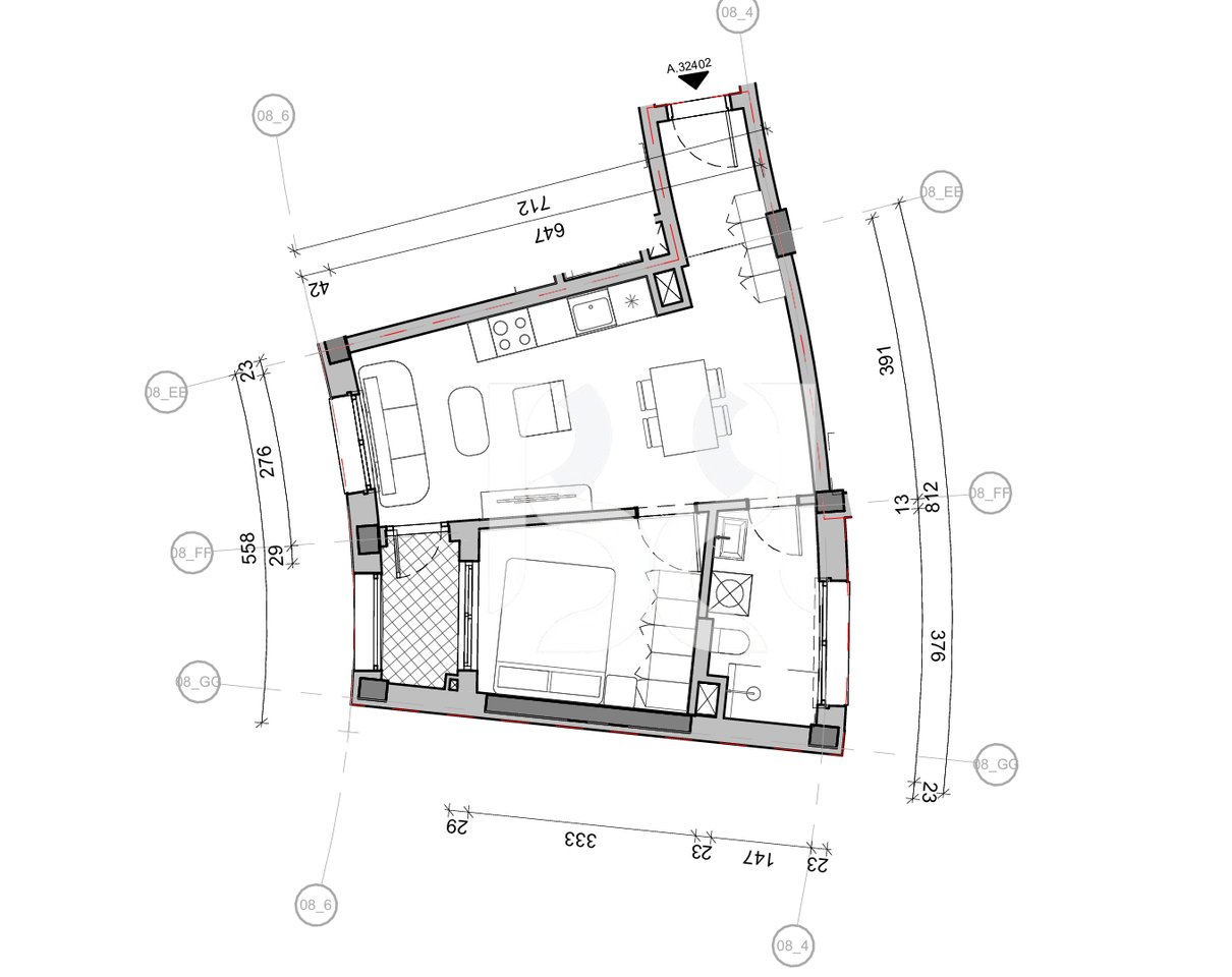 SHITET APARTAMENT 1+1 NE REZIDENCA BALLADA LIQENI I FARKES