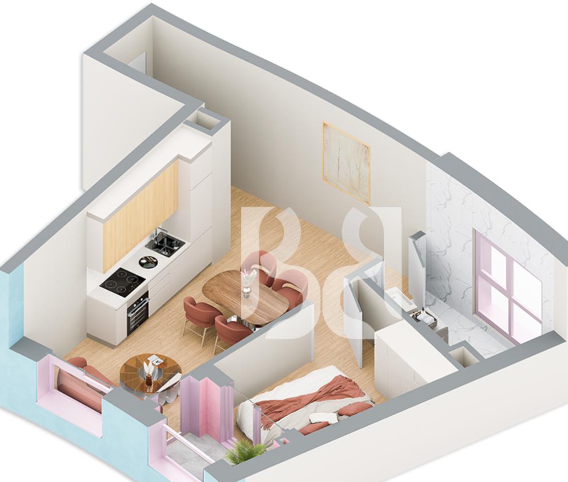 SHITET APARTAMENT 1+1 NE REZIDENCA BALLADA LIQENI I FARKES