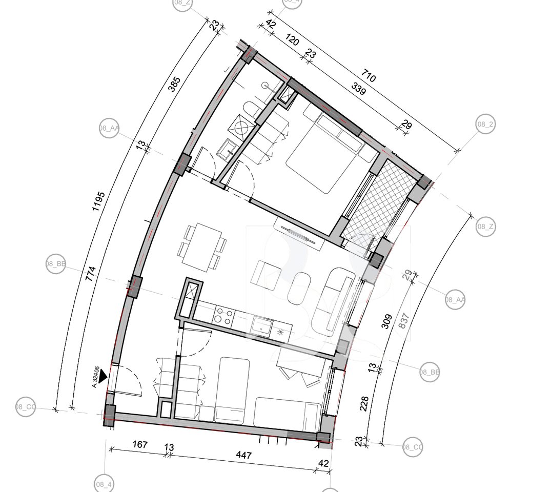 SHITET APARTAMENT 2+1 NE REZIDENCA BALLADA LIQENI I FARKES