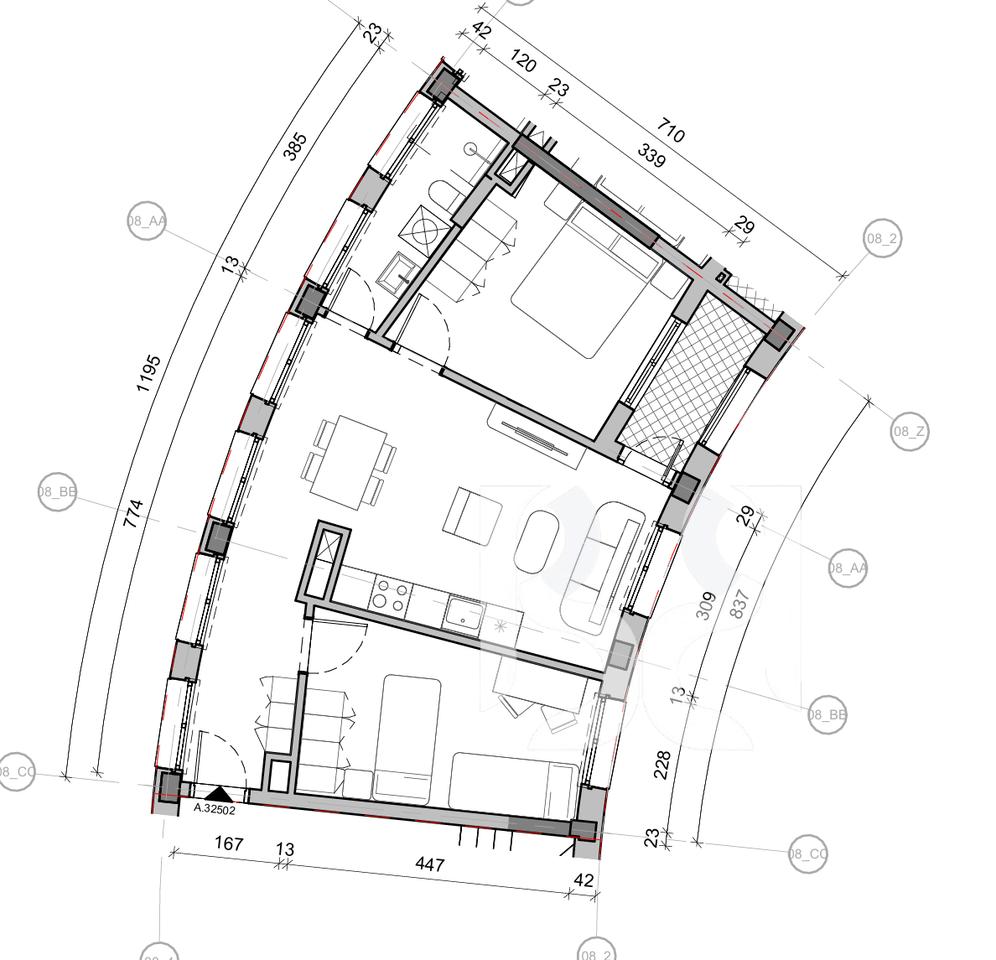 SHITET APARTAMENT 2+1 NE REZIDENCA BALLADA LIQENI I FARKES
