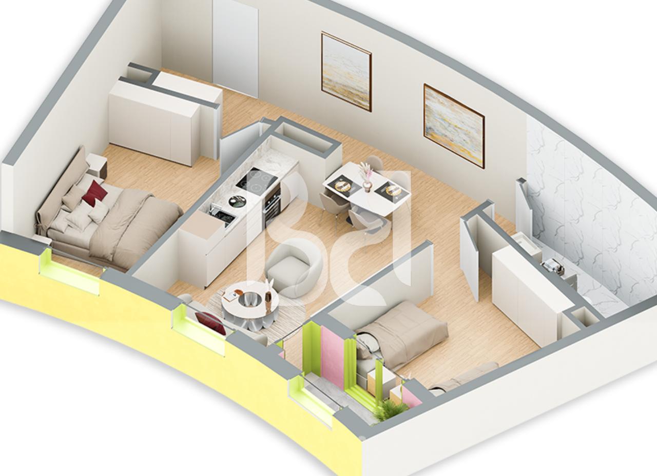 SHITET APARTAMENT 2+1 NE REZIDENCA BALLADA LIQENI I FARKES