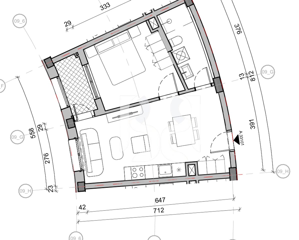 SHITET APARTAMENT 1+1 NE REZIDENCA BALLADA LIQENI I FARKES