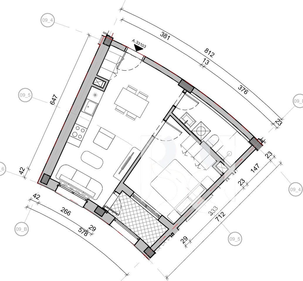 SHITET APARTAMENT 1+1 NE REZIDENCA BALLADA LIQENI I FARKES