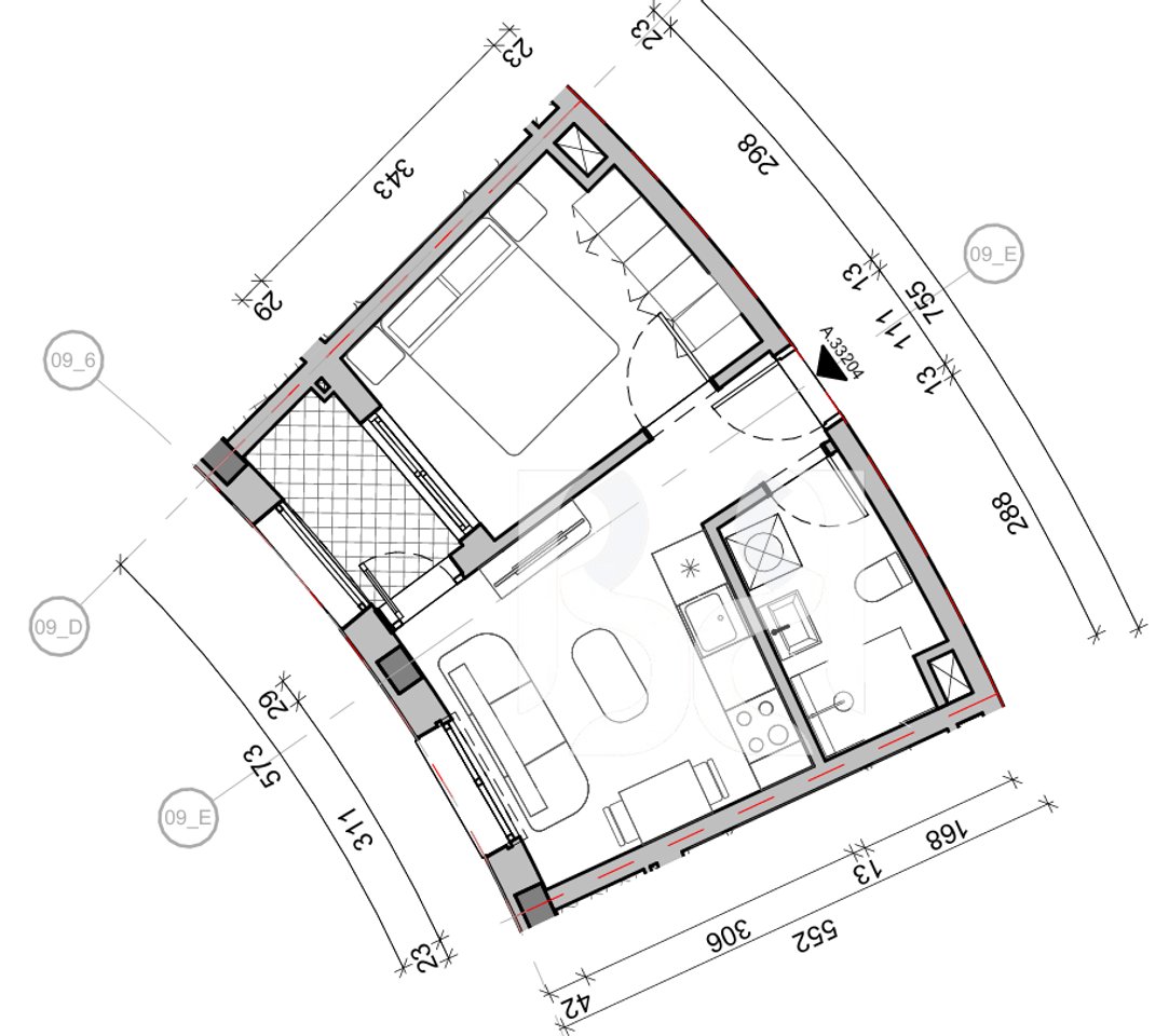 SHITET APARTAMENT 1+1 NE REZIDENCA BALLADA LIQENI I FARKES