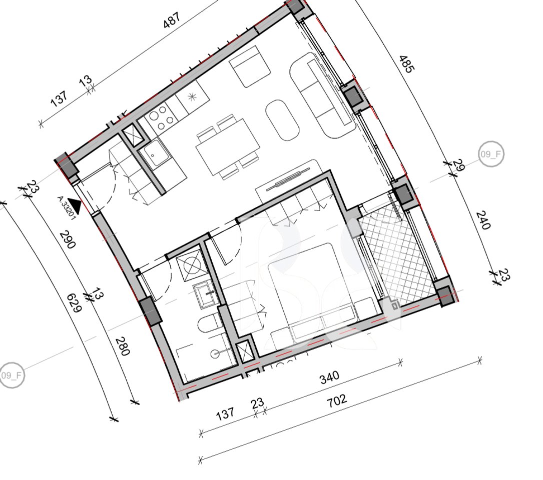 SHITET APARTAMENT 1+1 NE REZIDENCA BALLADA LIQENI I FARKES