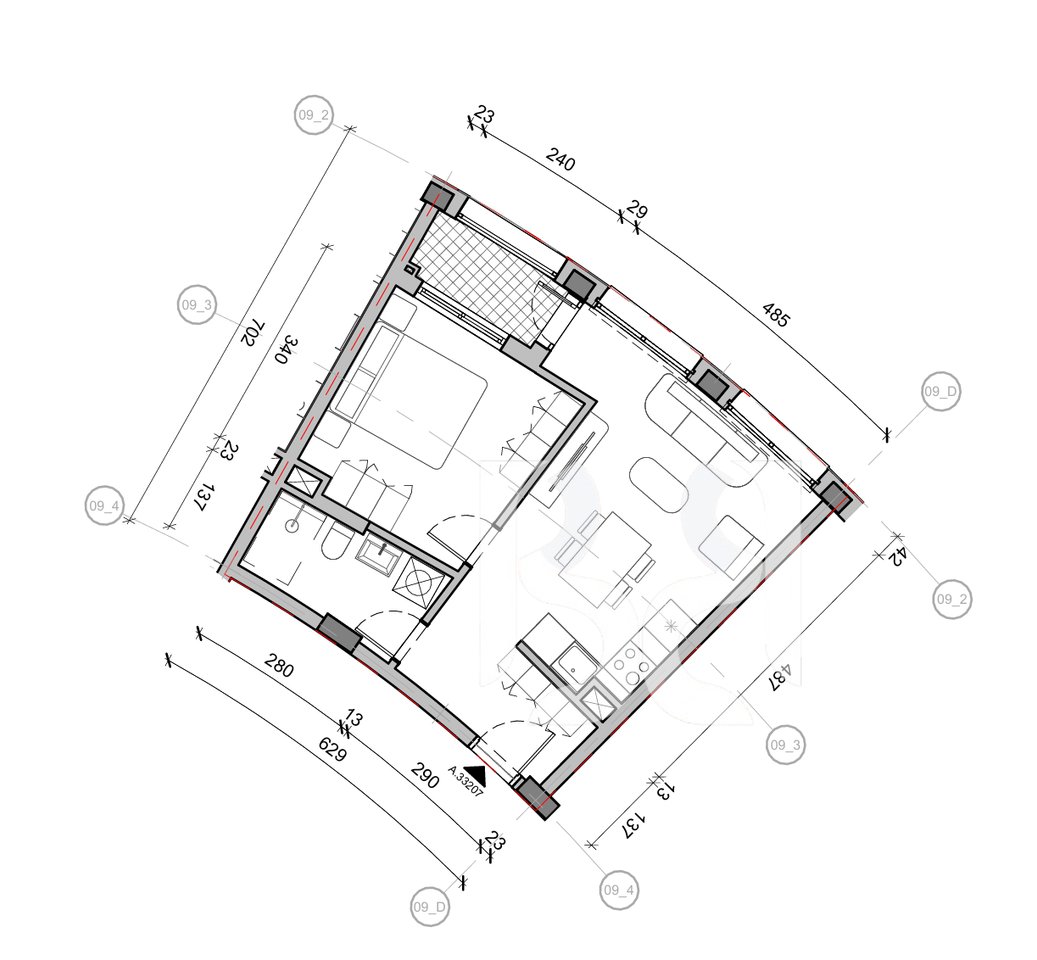 FOR SALE WITH CREDIT UP TO 80% 2+1 APARTMENT IN BALLADA RESIDENCE FARKA LAKE