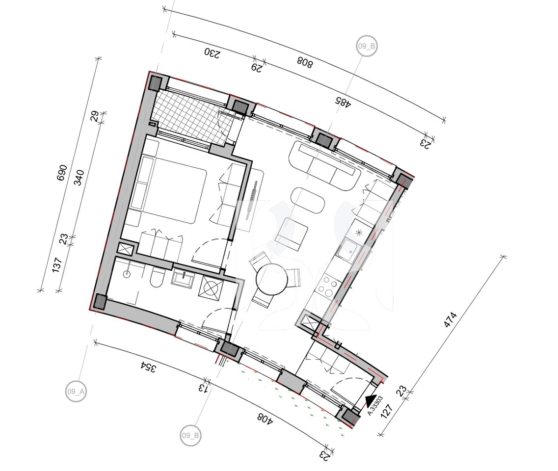IN VENDITA CON CREDITO FINO ALL'80% APPARTAMENTO 2+1 IN BALLADA RESIDENCE FARKA LAKE