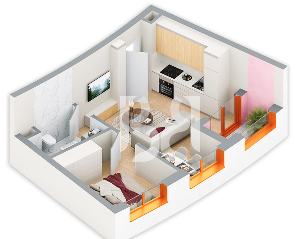 IN VENDITA CON CREDITO FINO ALL'80% APPARTAMENTO 2+1 IN BALLADA RESIDENCE FARKA LAKE