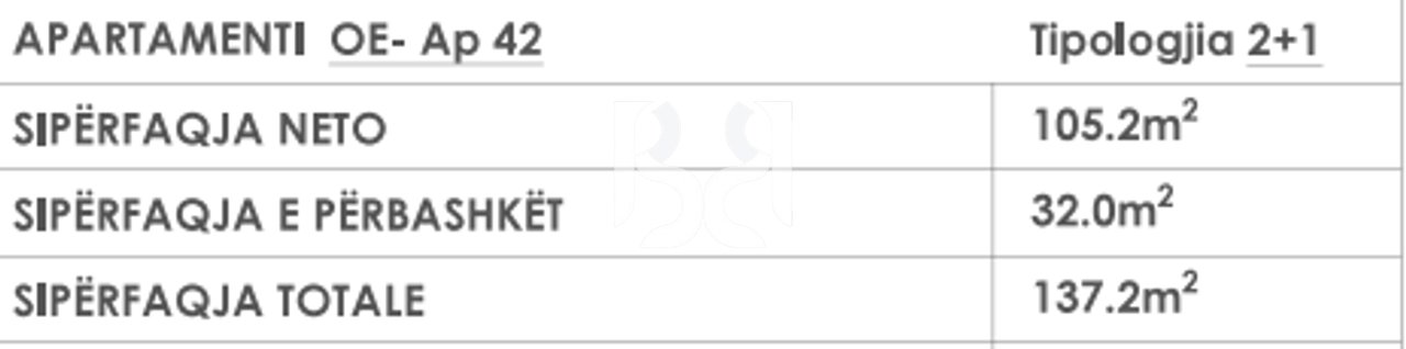 Apartament 2+1+2 në shitje | Liqeni i Thatë,Tiranë