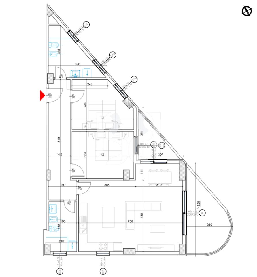 Appartamento 2+1+2 in vendita | Dry Lake, Tirana |