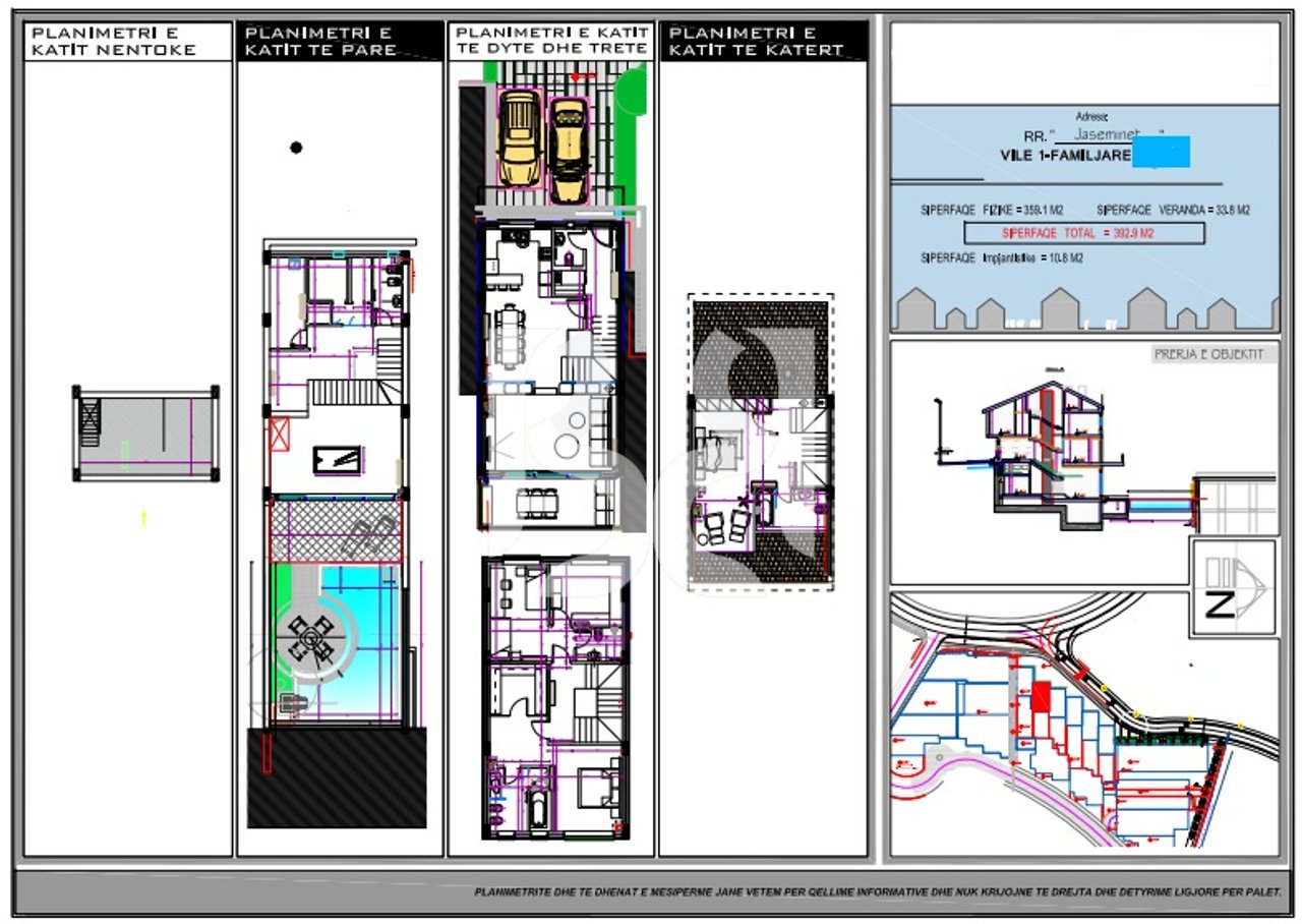 VILLA IN VENDITA CON PISCINA A KODRA E DIELLIT